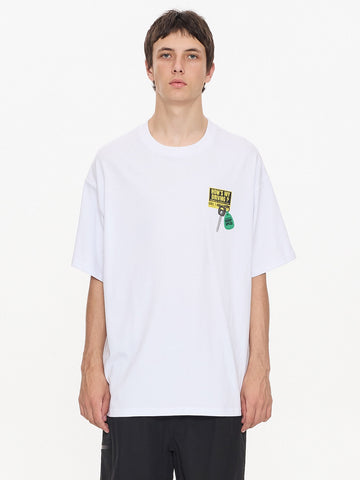 WORSHIP Bumper Oversized Tee - WHITE