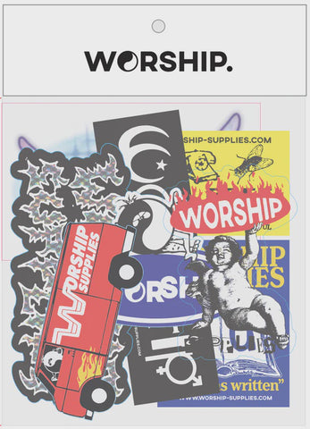 WORSHIP Sticker Pack - Mixed