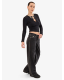 WORSHIP Gnasher Baggy Low Rider Jean - PHANTOM BLACK