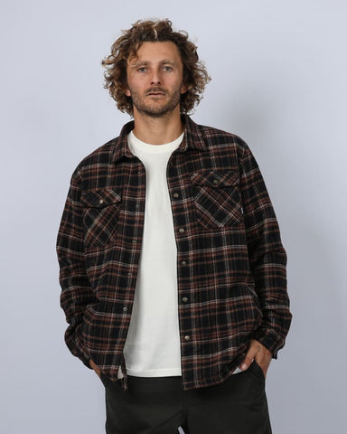 TOWN & COUNTRY Canyon Sherpa Flannel - COFFEE