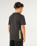 RIP CURL Boys Sunset Sesh Logo Tee - WASHED BLACK
