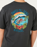 RIP CURL Shred Til Dead Boys Tee - WASHED BLACK