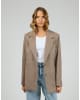 SILENT THEORY Opal Textured Blazer - BROWN