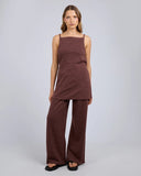 SILENT THEORY Riveria Pant- BROWN