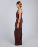 SILENT THEORY Riveria Pant- BROWN