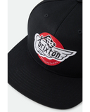 BRIXTON  Heyward Snapback - BLACK