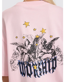 WORSHIP Fascination Oversized Fit Tee - PARFAIT PINK