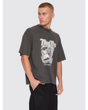THRILLS Time Will Tell Oversize Box Crop Tee - DARK MERCH BLACK