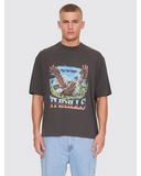 THRILLS Seen & Heard Box Fit Oversize Cropped Tee - DARK MERCH BLACK