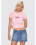 WORSHIP Yours Truly Slim Fit Tee - PARFAIT PINK