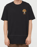 THE MAD HUEYS Caught Fk Skull Tee - BLACK