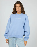 SILENT THEORY Logo Crew - LIGHT BLUE