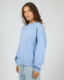 SILENT THEORY Logo Crew - LIGHT BLUE