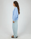 SILENT THEORY Logo Crew - LIGHT BLUE