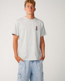 RIP CURL Search Series Vapour Cool Stack Tee - GREY MARLE