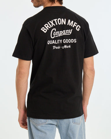 BRIXTON Straton S/S STND Tee - BLACK