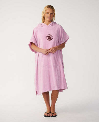 RIP CURL Icon Hooded Towel - MAUVE