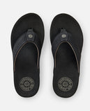 RIP CURL Pacific Rinse Bloom Open Toe  BLACK/ BROWN
