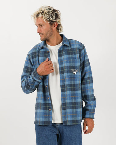 TOWN & COUNTRY Mariner Long Sleeve Shirt - PACIFIC