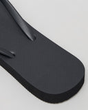 RUSTY Zippin Thongs - BLACK/STRAWBERRY