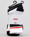 GLOBE Triple Stripe Crew Socks 5 Pack (7-11) - ASSORTED