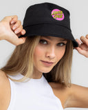 SANTA CRUZ Other Dot Bucket Hat - BLACK