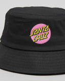 SANTA CRUZ Other Dot Bucket Hat - BLACK