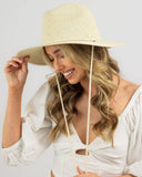 RUSTY Freedom Straw Hat - NATURAL / CREAM