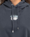 STUSSY Pair Of Dice Cropped Hood - PIGMENT NAVY BLUE