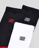 BILLABONG Boys Bracket Wave Socks 3 Pack - MULTI