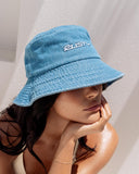 RUSTY Miss Me Denim Bucket Hat - SEA BLUE