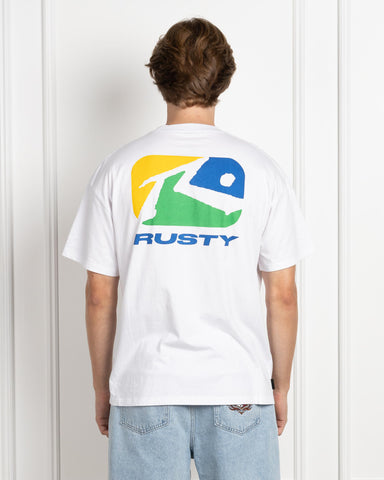 RUSTY Phenom Short Sleeve Tee - WHITE 2