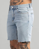 THRILLS Bones Raw Slim Denim Short - SERENITY BLUE