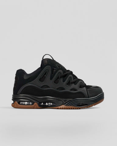 OSIRIS D3 2001 Shoes - BLACK/BLACK/GUM (2025)