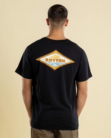 RHYTHM Frame Short Sleeve Tee - BLACK