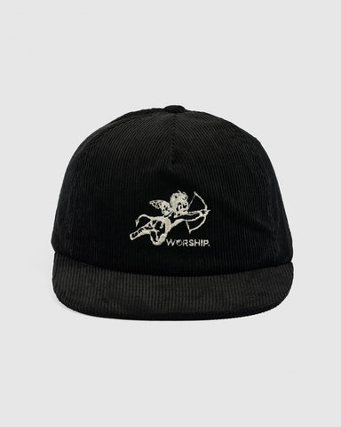 WORSHIP Cherub Cord Hat - BLACK