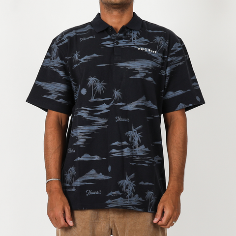 TOWN & COUNTRY - Turtle Bay S/S Polo - NAVY