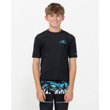 O'NEILL Youth Clean & Mean UV Short Sleeve Rash Tee - BLACK