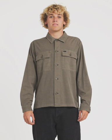 RVCA Coastal Overshirt - MUSHROOM