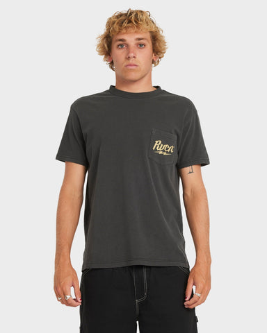 RVCA Shock Pocket Tee - BLACK