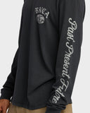 RVCA VA Worldwide Long Sleeve Tee - BLACK
