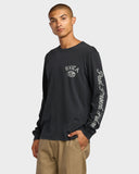 RVCA VA Worldwide Long Sleeve Tee - BLACK
