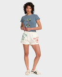 RVCA Lauren Alvarez 411 Tee - VINTAGE NAVY