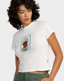 RVCA Spanky Loteria 411 Tee - WHITE