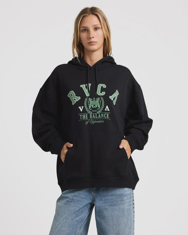 RVCA Baggie Boyfriend Hoodie - WASHED BLACK