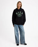 RVCA Baggie Boyfriend Hoodie - WASHED BLACK