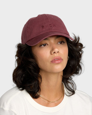 RVCA Forever Dad Hat - BURNT RED