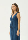 AFENDS Palmer Sleeveless Top - INK