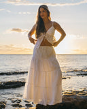 BILLABONG High Tide Maxi Skirt - WHITE