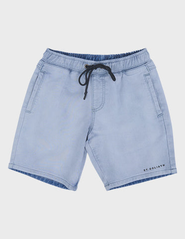 SAINT GOLIATH Youth Fairhaven Short - ICE BLUE WASH